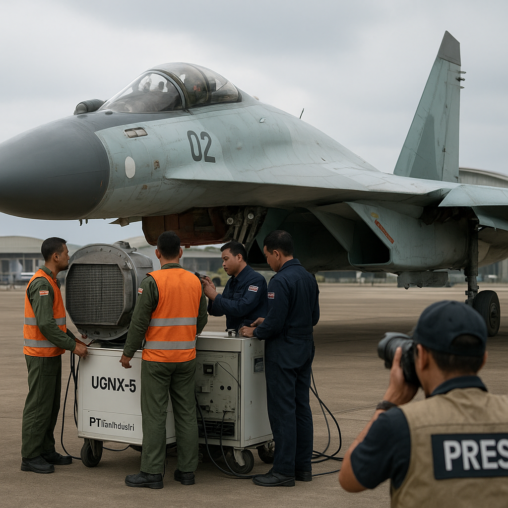 TNI AU Uji Coba Radar AESA Buatan Dalam Negeri untuk Sukhoi Su-35