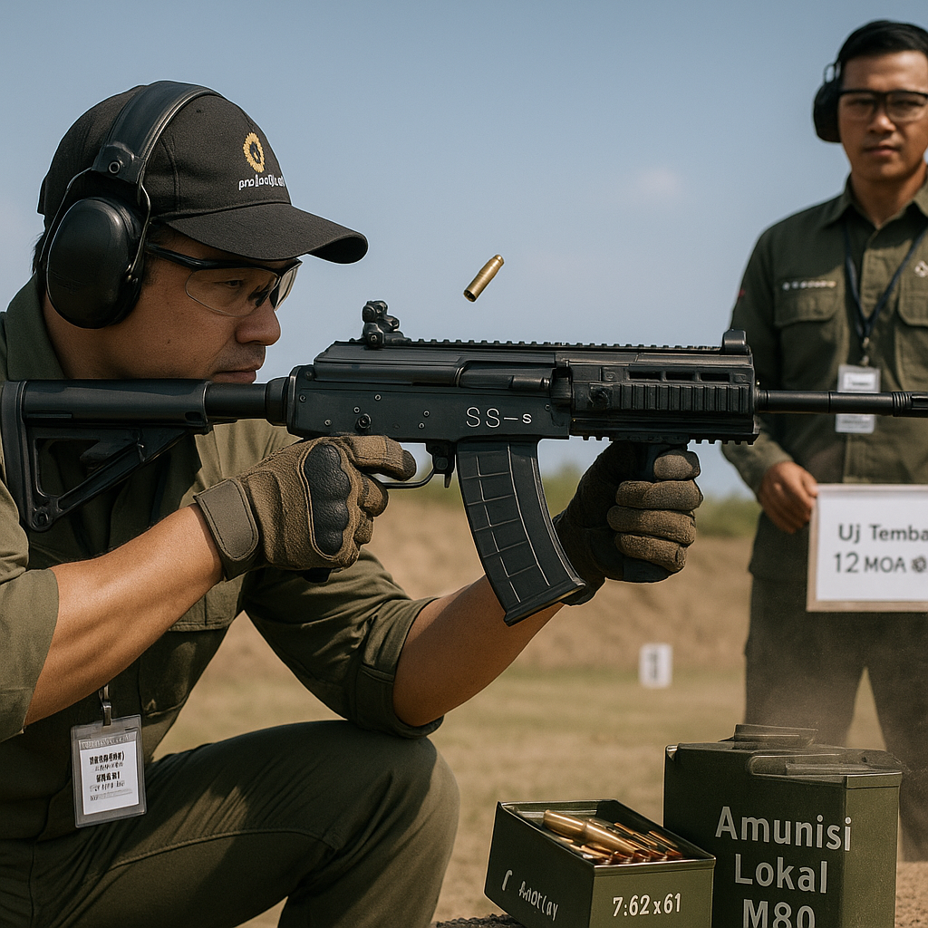 PT Pindad Selesaikan Uji Tembak Senapan Serbu SS-4 Kaliber 7,62 mm dengan Amunisi Buatan Lokal