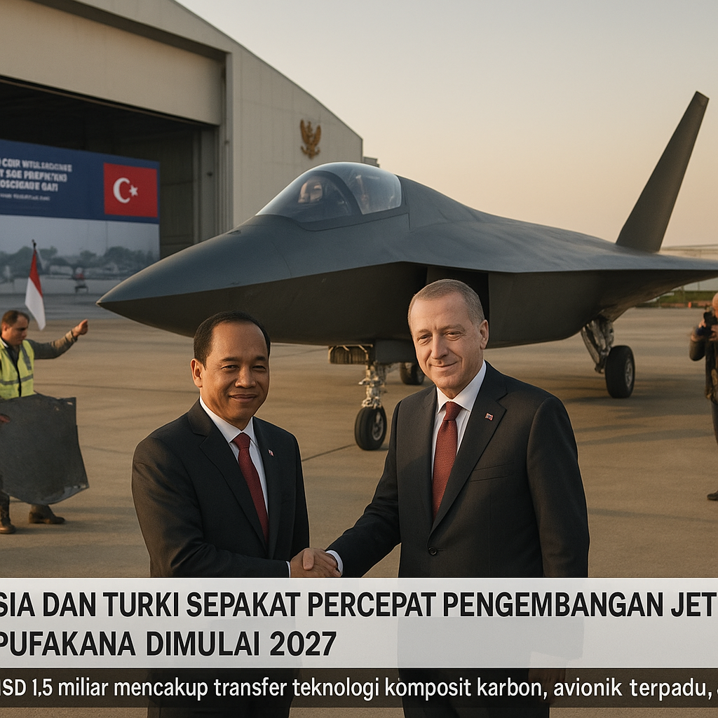 Indonesia dan Turki Sepakat Percepat Pengembangan Jet Tempur KAAN, Fase Produksi Dimulai 2027