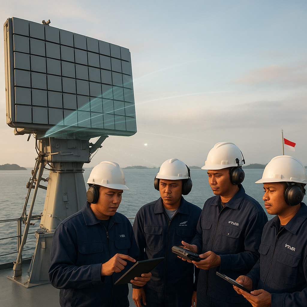 Lapan RI dan PT LEN Industri Sukses Uji Coba Sistem Radar MIMO Multifungsi untuk Kapal Perang