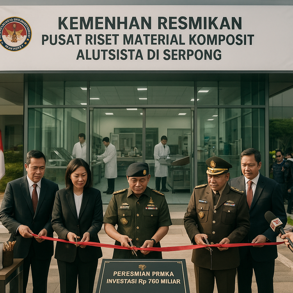 Kemenhan Resmikan Pusat Riset Material Komposit Alutsista di Serpong untuk Substitusi Impor