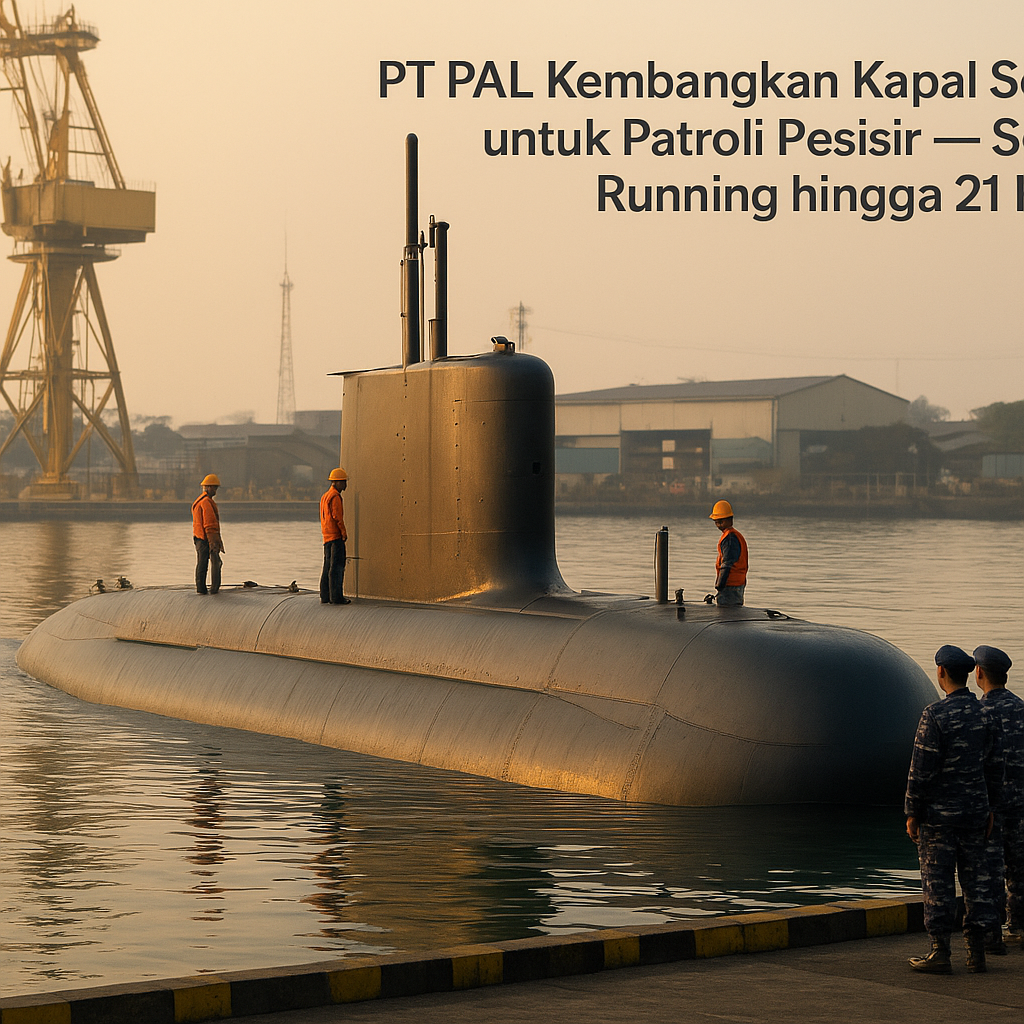 PT PAL Kembangkan Kapal Selam Mini untuk Patroli Pesisir dengan Kemampuan Silent Running