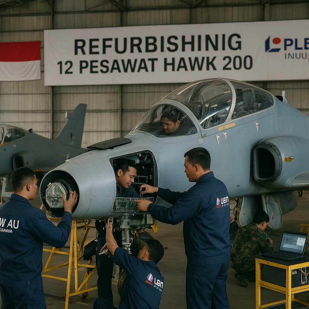 TNI AU Lakukan Refurbishing 12 Pesawat Hawk 200 dengan Avionik dan Radar Baru
