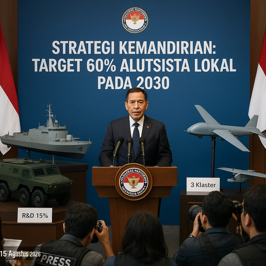 Strategi Kemandirian: Indonesia Targetkan Produksi 60% Alutsista Secara Lokal pada 2030