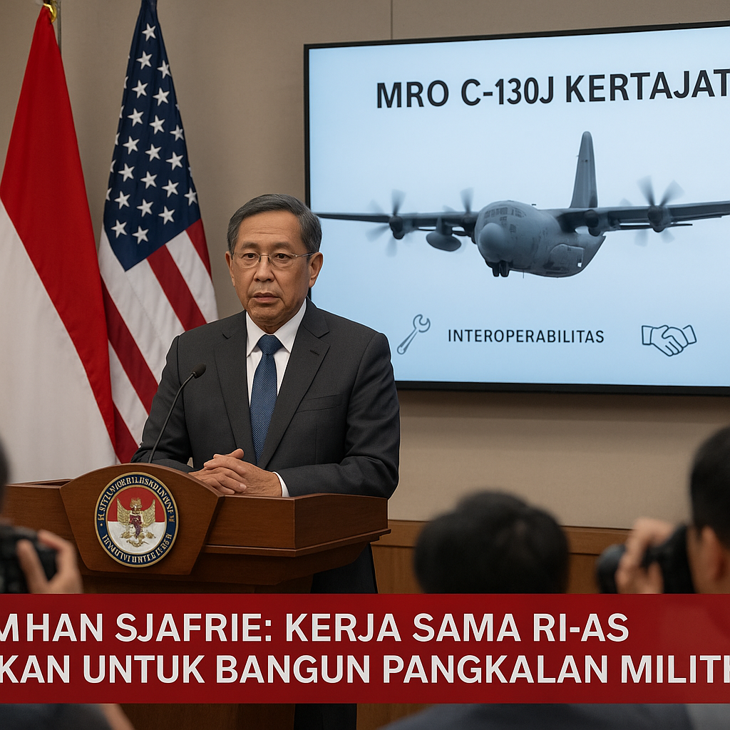 Menhan Sjafrie: Kerja Sama RI-AS Bukan untuk Bangun Pangkalan Militer