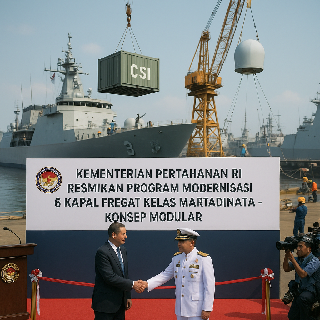 Kementerian Pertahanan RI Resmikan Program Modernisasi 6 Kapal Fregat Kelas Martadinata dengan Konsep Modular