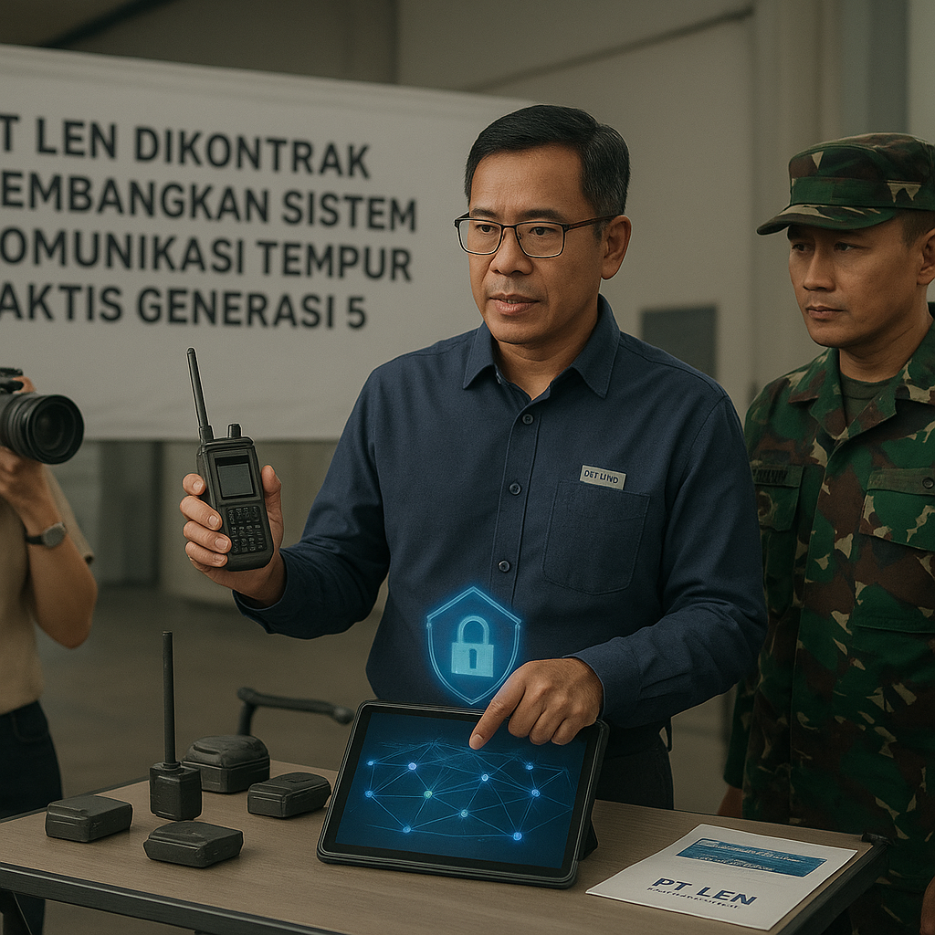 PT Len Dikontrak Kembangkan Sistem Komunikasi Tempur Taktis Generasi 5