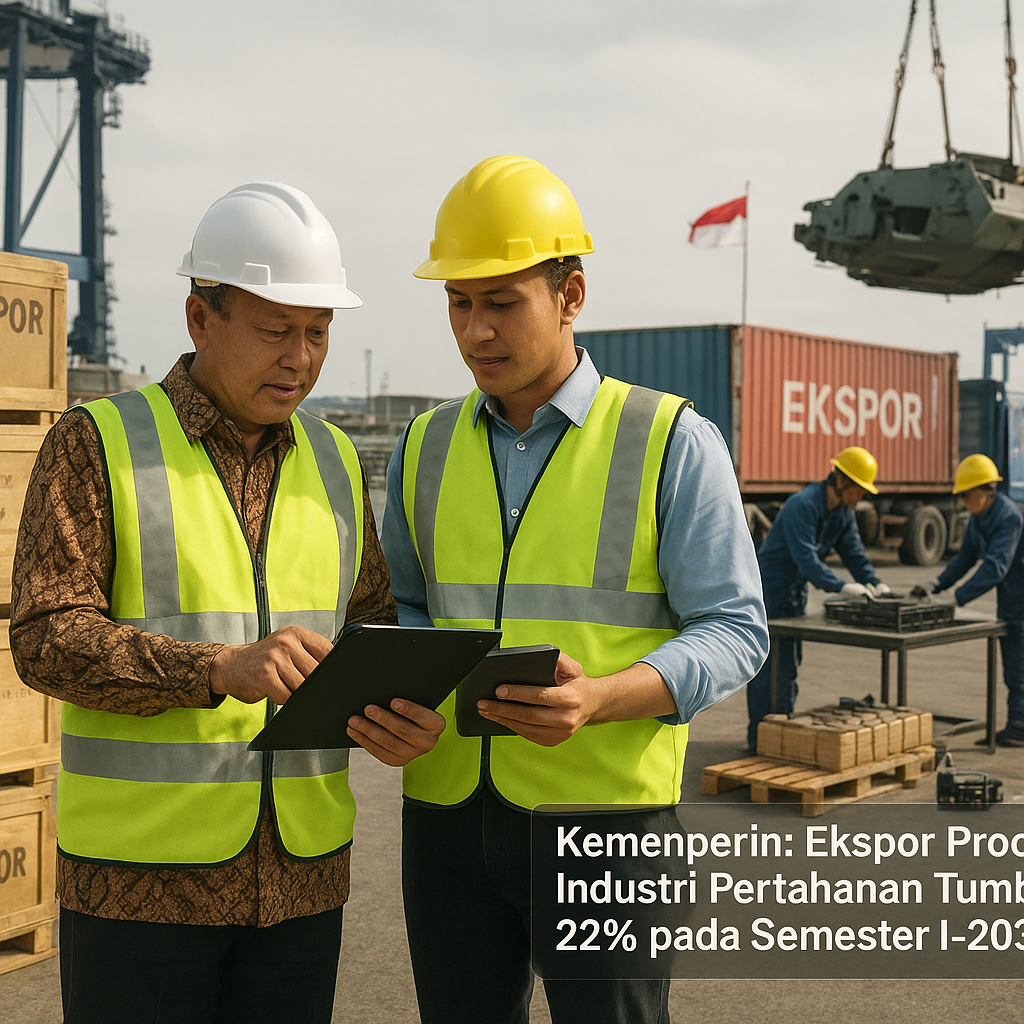 Kemenperin: Ekspor Produk Industri Pertahanan Tumbuh 22% pada Semester I-2026