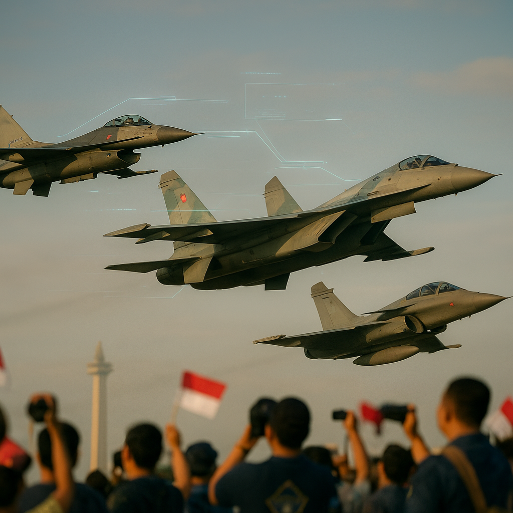 Validasi Operasional: Demo Udara HUT RI Ke-81 Tampilkan Interoperabilitas Multi-Generasi Alutsista
