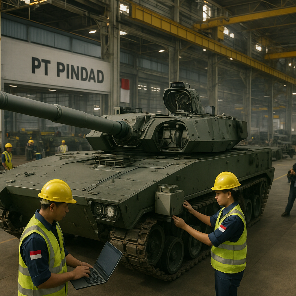 PT Pindad Mulai Produksi Massal Tank Medium Harimau Generasi Kedua dengan Sistem Autoloader