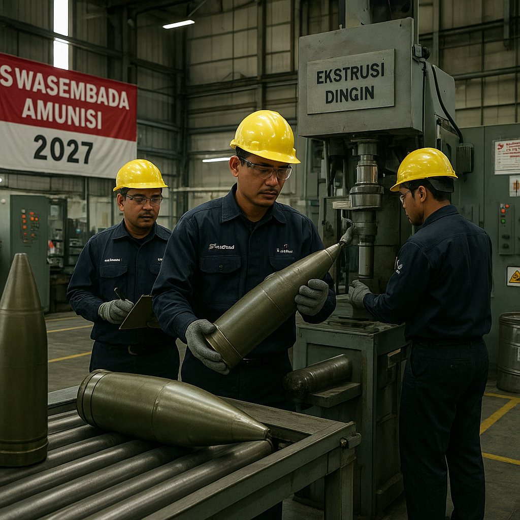 Industri Pertahanan Nasional Targetkan Swasembada Amunisi Kaliber Besar 2027