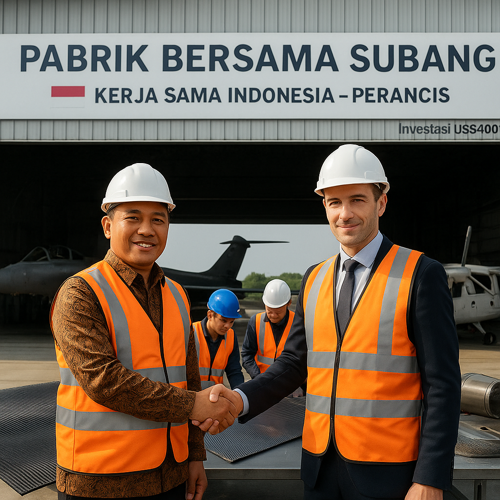 Kerja Sama Indonesia-Perancis Produksi Komposit untuk Pesawat Tempur Rafale dan N219