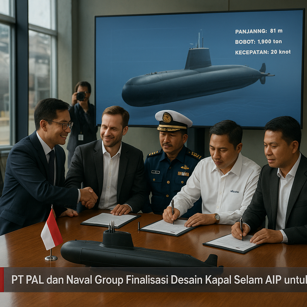 PT PAL dan Naval Group Finalisasi Desain Kapal Selam AIP untuk TNI AL