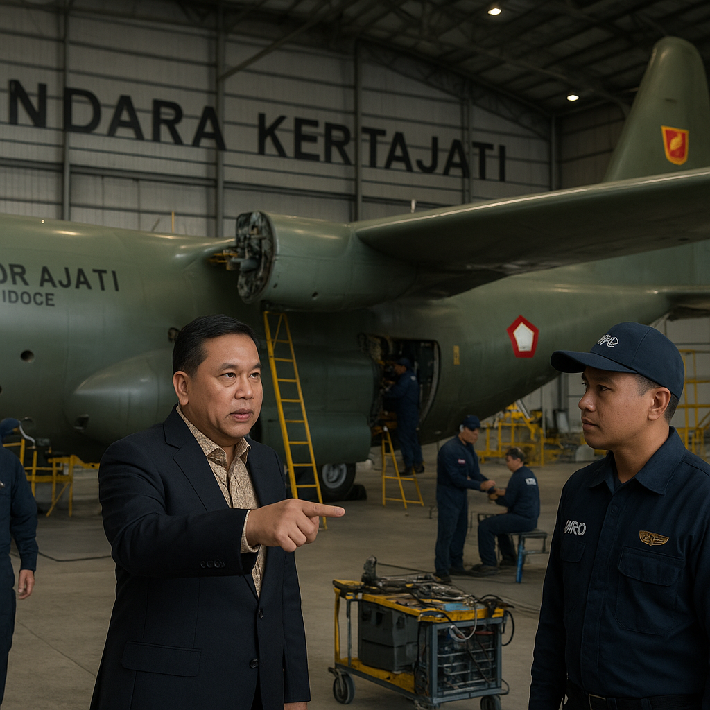 Menhan Targetkan Fasilitas MRO di Bandara Kertajati Segera Rampung untuk Dukung Kemampuan Mandiri Hercules