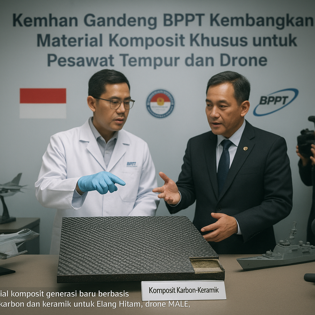 Kemhan Gandeng BPPT Kembangkan Material Komposit Khusus untuk Pesawat Tempur dan Drone