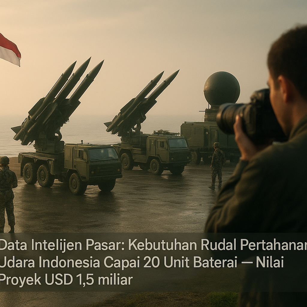 Data Intelijen Pasar: Kebutuhan Rudal Pertahanan Udara Indonesia Capai 20 Unit Baterai