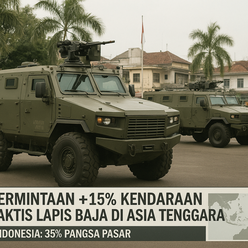 Data Intelijen Pasar: Permintaan Kendaraan Taktis Lapis Baja di Asia Tenggara Meningkat 15%