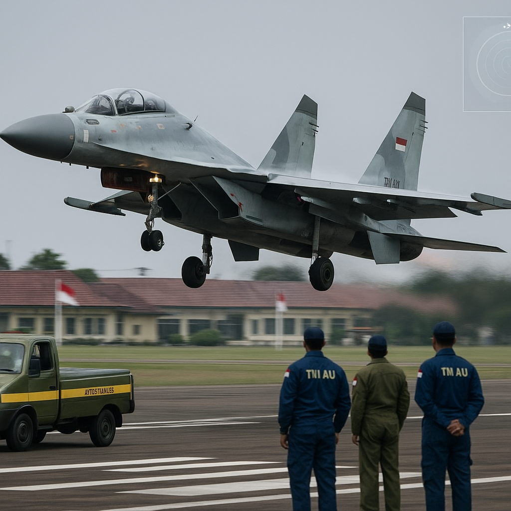 TNI AU Mulai Uji Terbang Sistem Avionik Generasi Baru untuk Su-30MK2