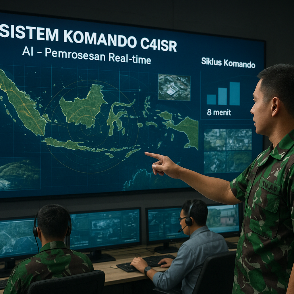 TNI AD Uji Coba Sistem Komando dan Kendali Terinterasikan Berbasis AI untuk Operasi Gabungan