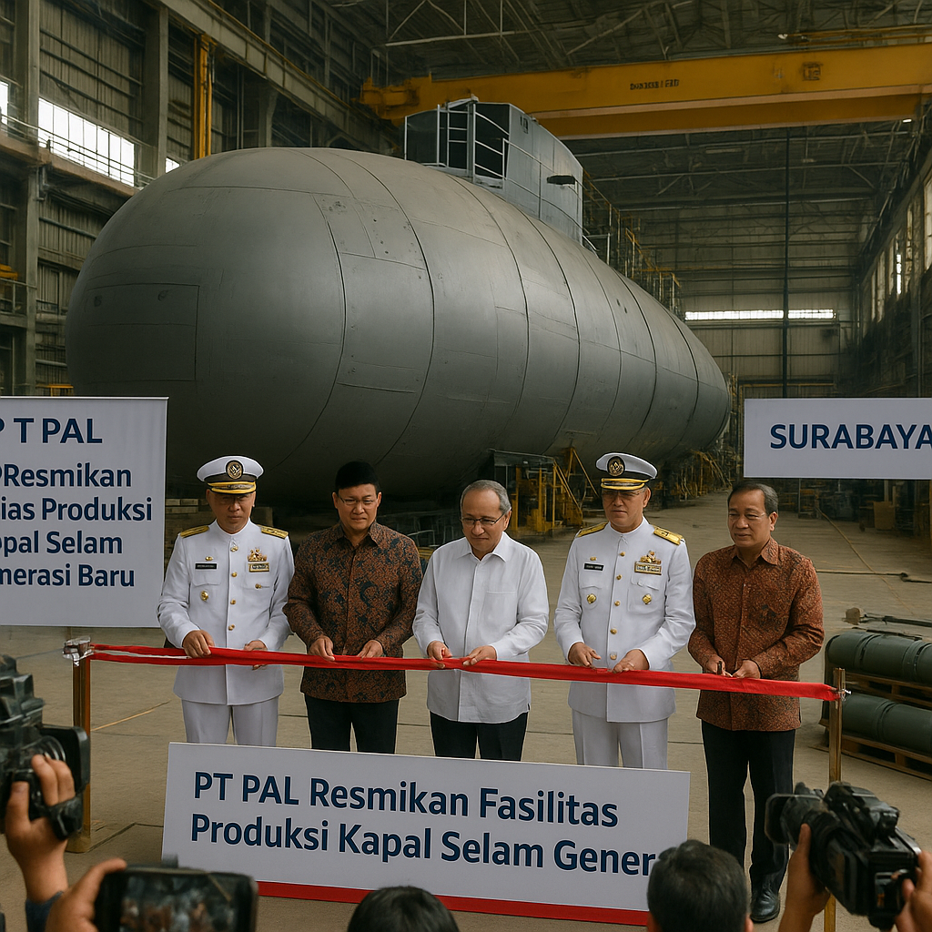 PT PAL Resmikan Fasilitas Produksi Kapal Selam Generasi Baru di Surabaya