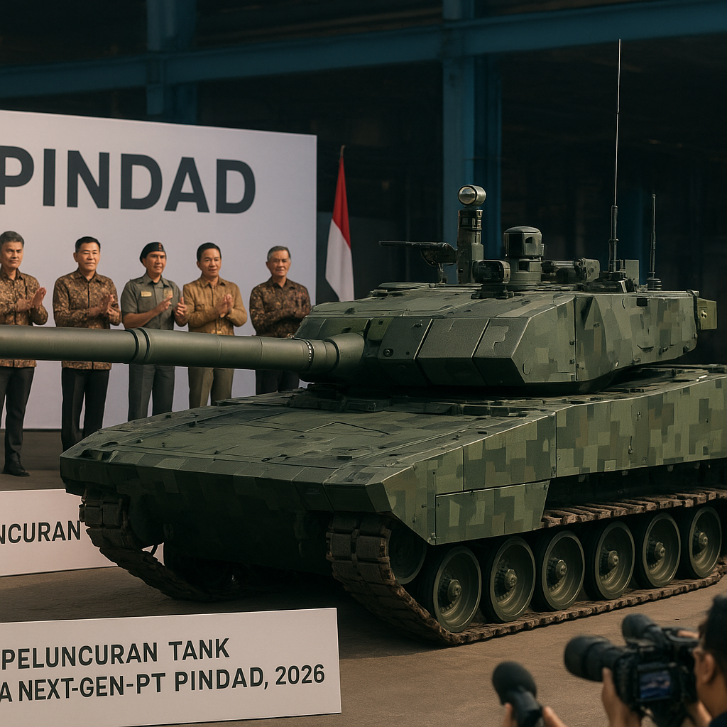 PT Pindad Resmi Luncurkan Tank Harimau Next-Generation dengan Armor Komposit dan Sistem Kendali Otonom