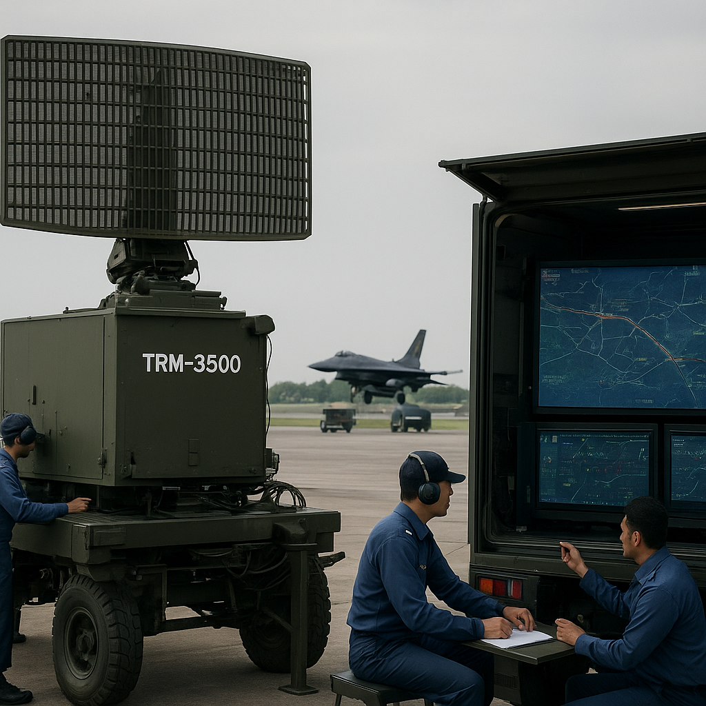 TNI AU Uji Integrasi Radar GCI Buatan PT Len dengan Sistem Pertahanan Udara Nasional