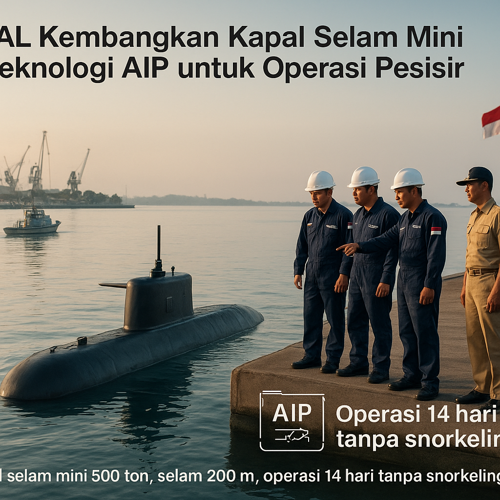 PT PAL Kembangkan Kapal Selam Mini Berteknologi AIP untuk Operasi Pesisir