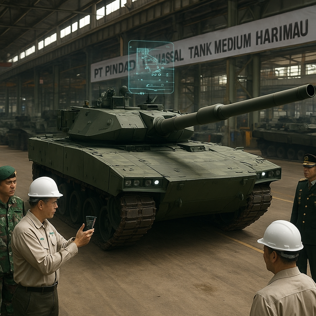 PT Pindad Mulai Produksi Massal Tank Medium Harimau Tahap III dengan Sistem Battle Management Terintegrasi