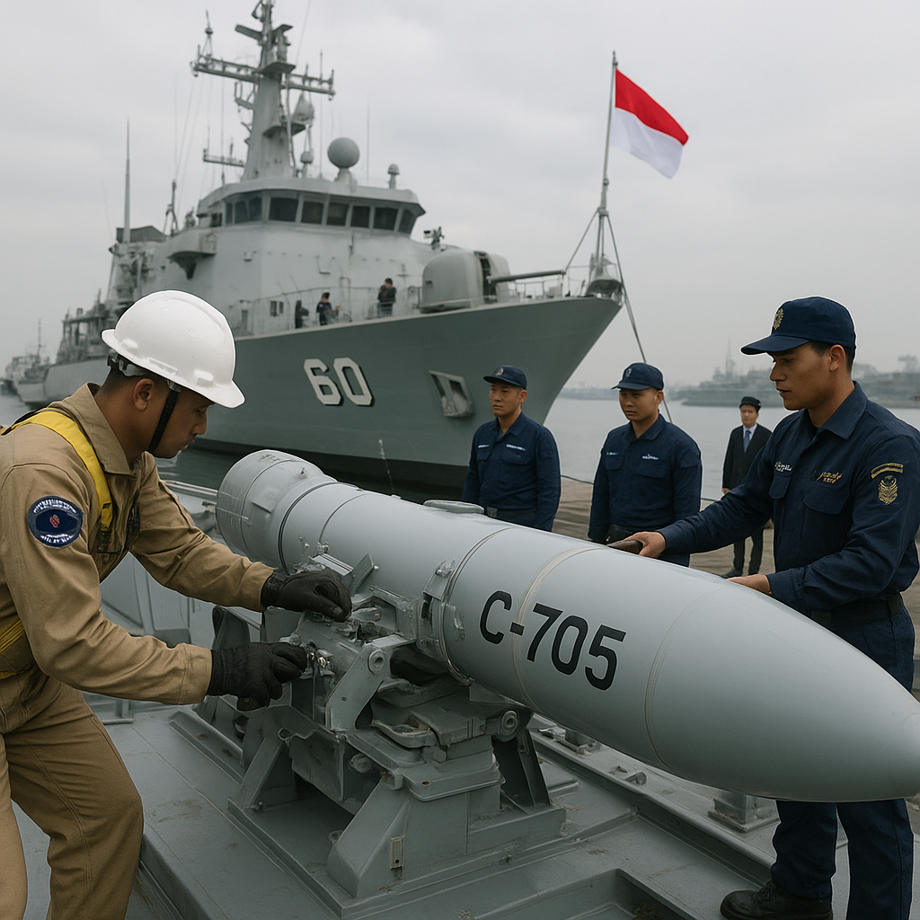 Rudal Anti-Kapal C-705 Indonesia Resmi Diintegrasikan ke Kapal Cepat Rudal Kelas KCR-60