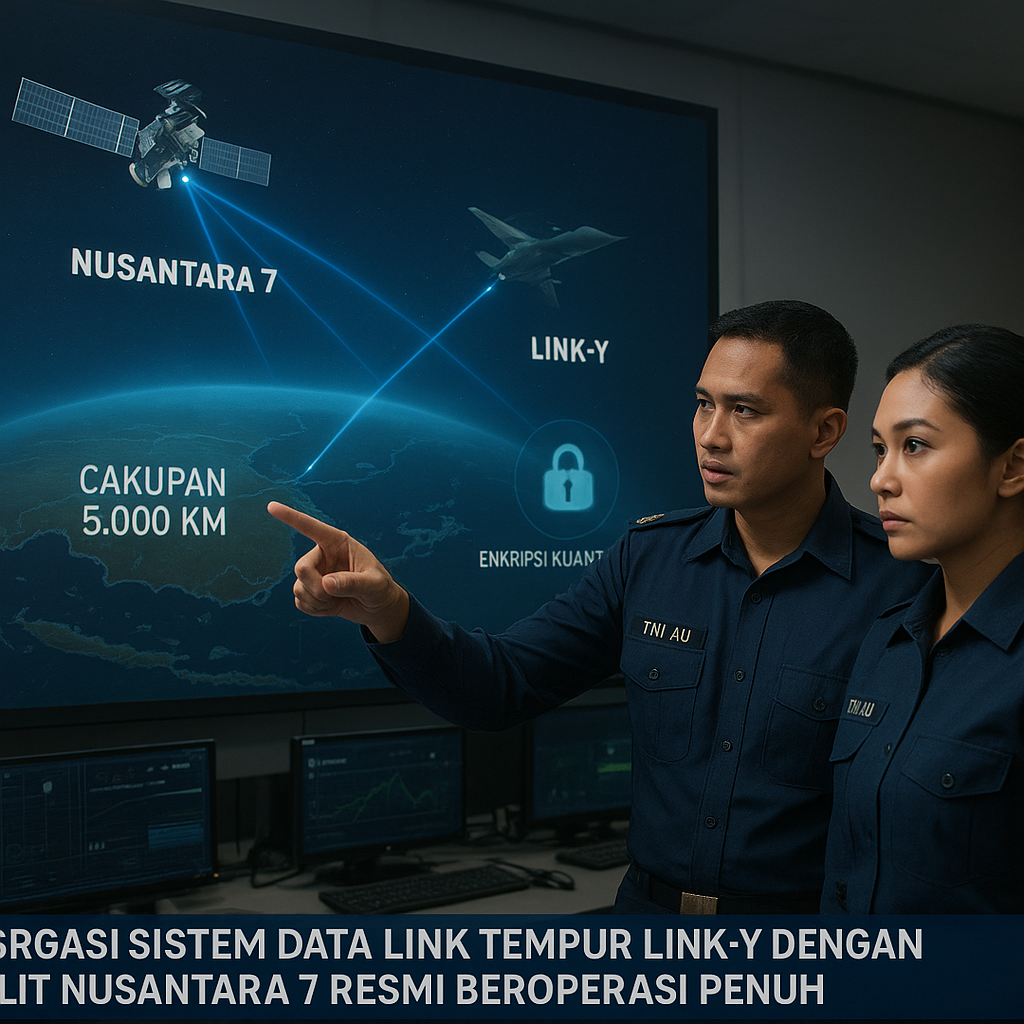 Integrasi Sistem Data Link Tempur TNI AU dengan Satelit Nusantara 7 Resmi Beroperasi Penuh