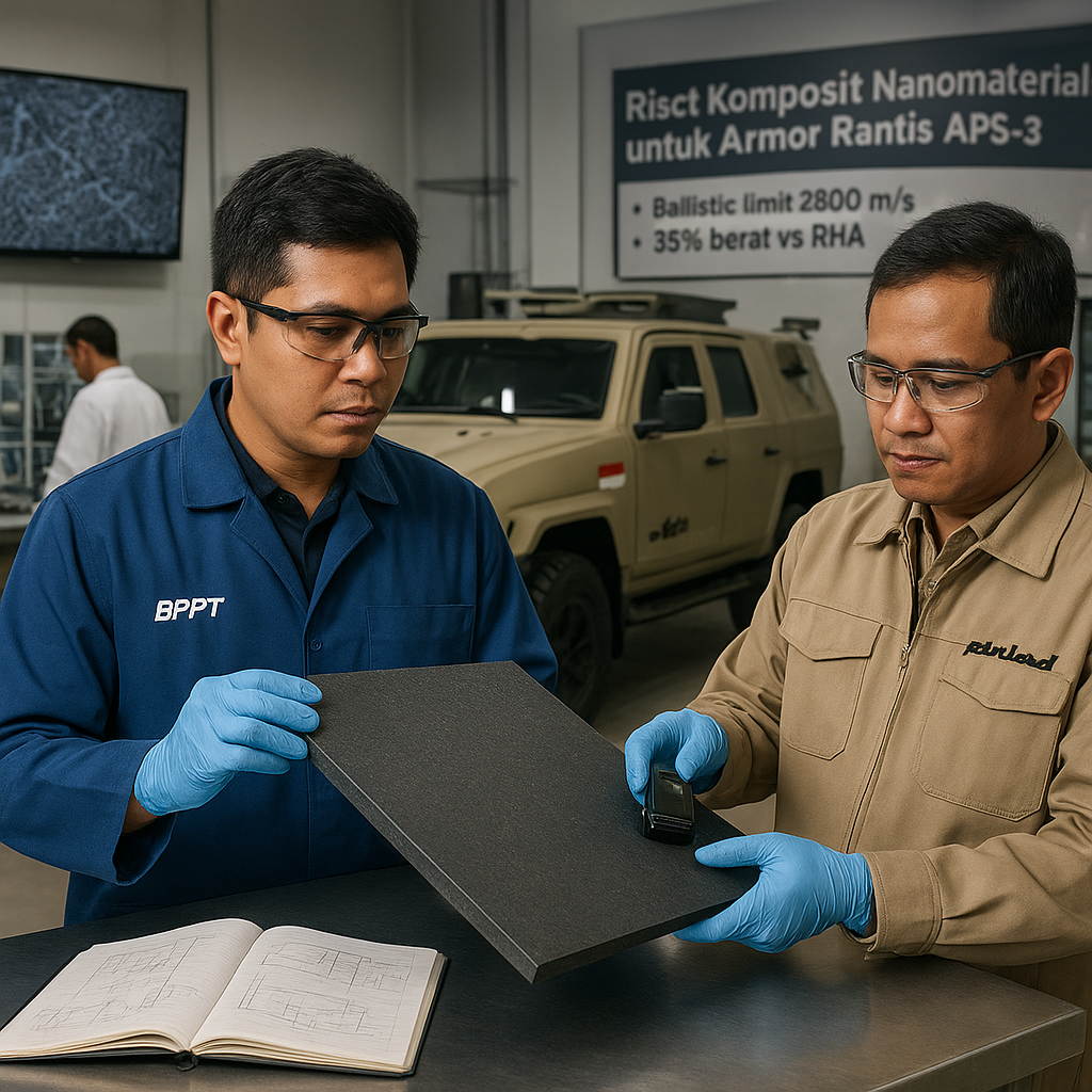 Riset Komposit Nanomaterial untuk Armor Kendaraan Tempur Rantis APS-3 oleh BPPT dan Pindad