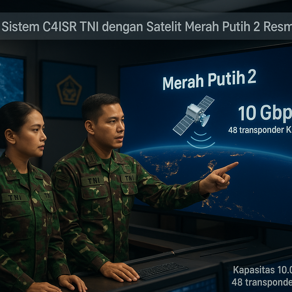 Integrasi Sistem C4ISR TNI dengan Satelit Merah Putih 2 Resmi Beroperasi