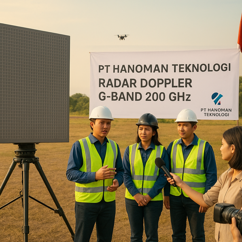 PT Hanoman Teknologi Luncurkan Radar Doppler G-Band untuk Deteksi Drone Micro