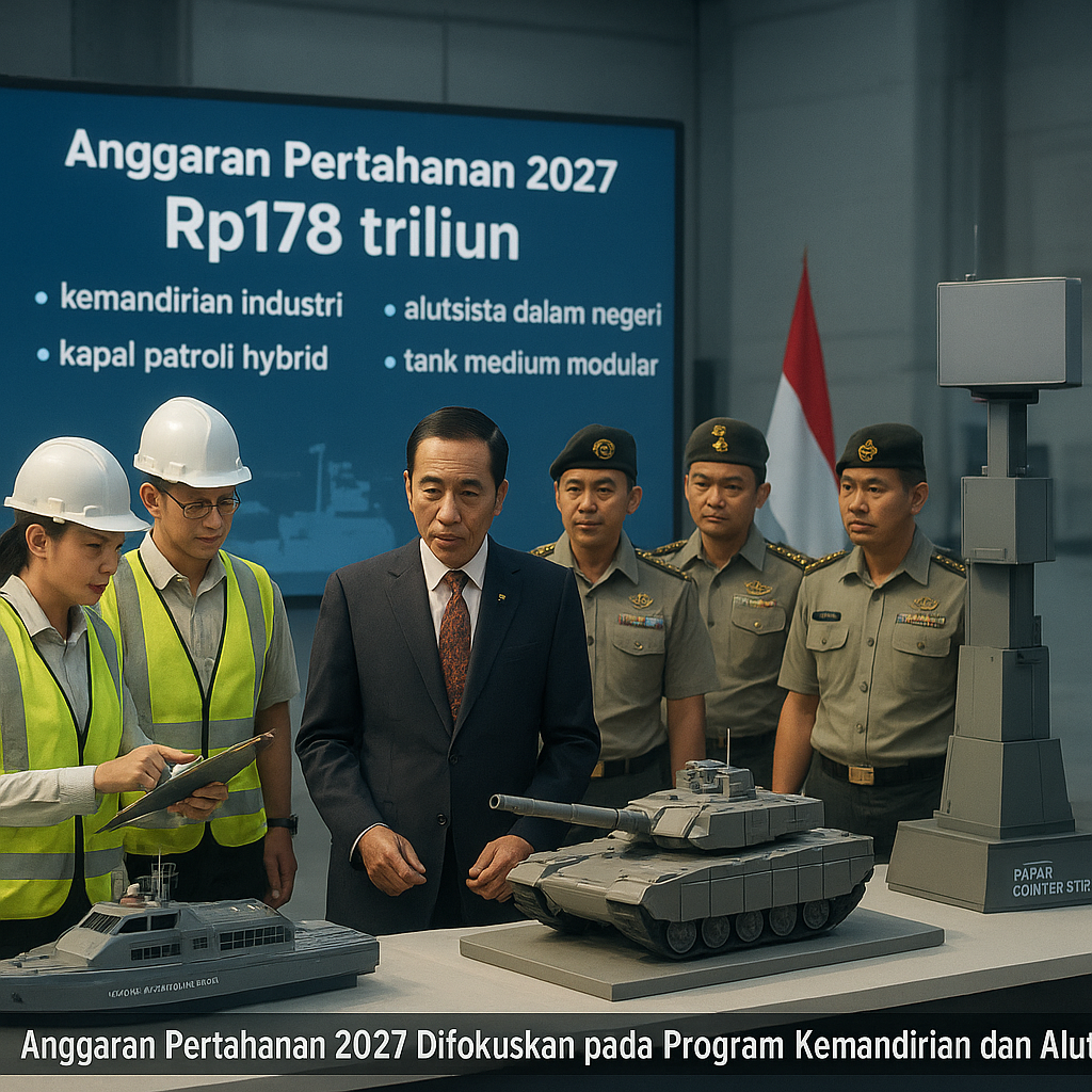 Anggaran Pertahanan 2027 Difokuskan pada Program Kemandirian dan Alutsista Baru