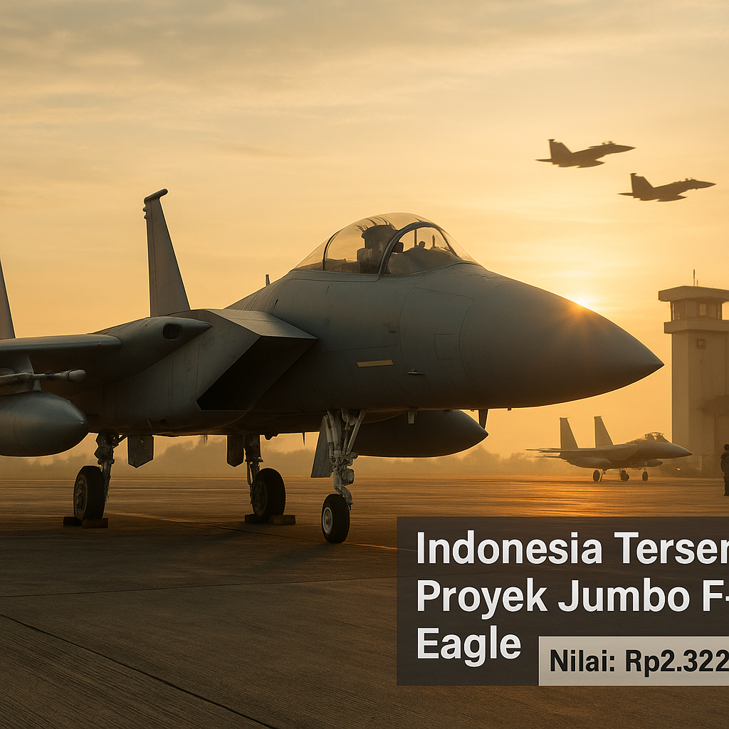 Indonesia Terseret Proyek Jumbo F-15 Eagle AS Senilai Rp2.322 Triliun