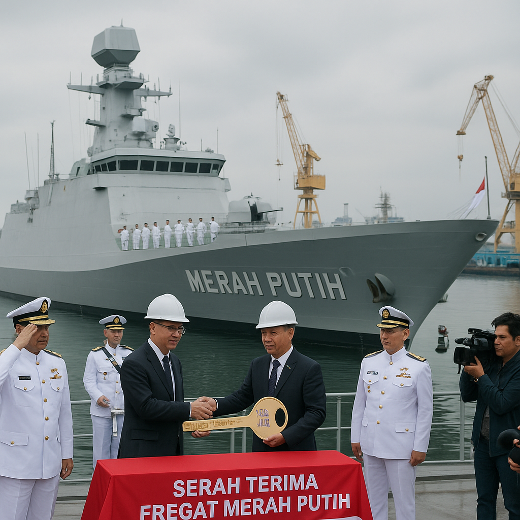 PT PAL Indonesia Serahkan Fregat Merah Putih ke TNI AL, Perkuat Eskadron Kapal Eskorta