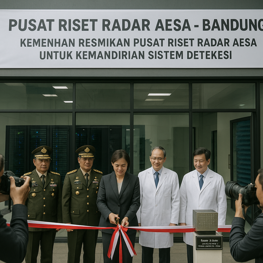 Kemenhan Resmikan Pusat Riset Radar AESA di Bandung untuk Kemandirian Sistem Deteksi
