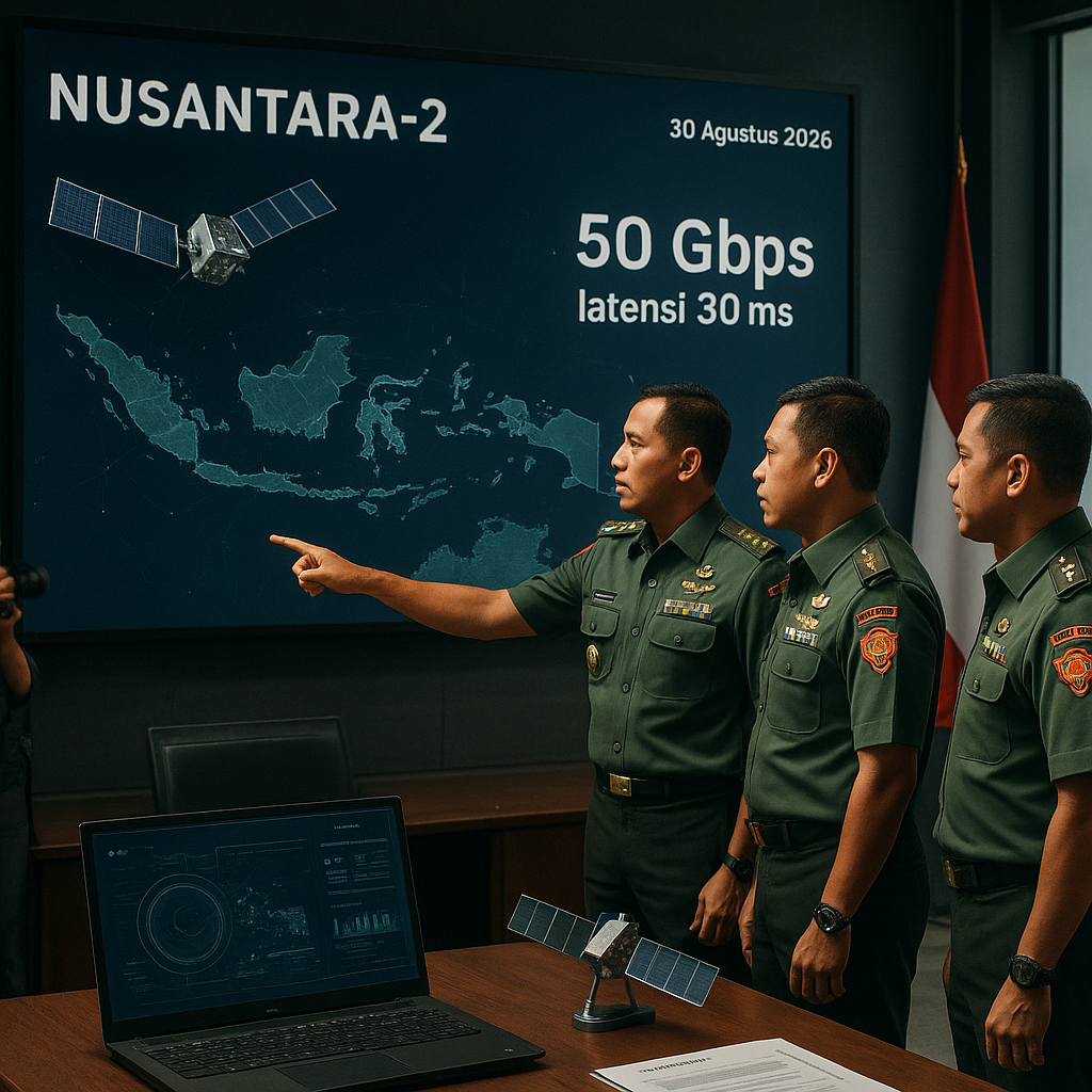 Integrasi Satelit Nusantara-2 dengan Jaringan Tempur TNI: Uji Coba Berhasil