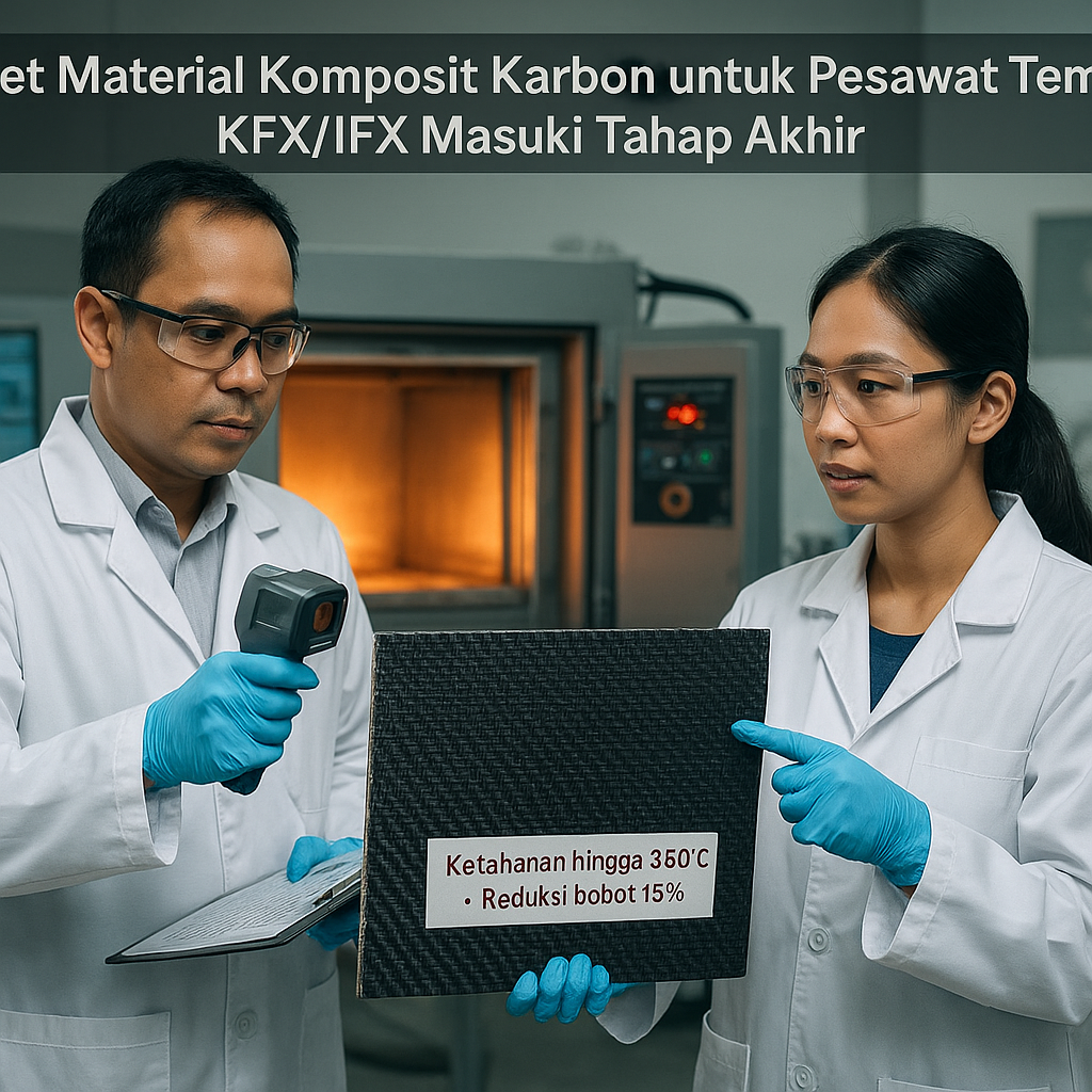 Riset Material Komposit Karbon untuk Pesawat Tempur KFX/IFX Generasi Baru Masuki Tahap Akhir