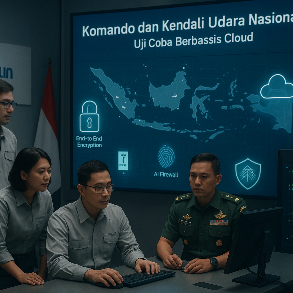 PT Len Industri Uji Sistem Komando dan Kendali Udara Nasional Berbasis Cloud untuk Pertahanan Siber