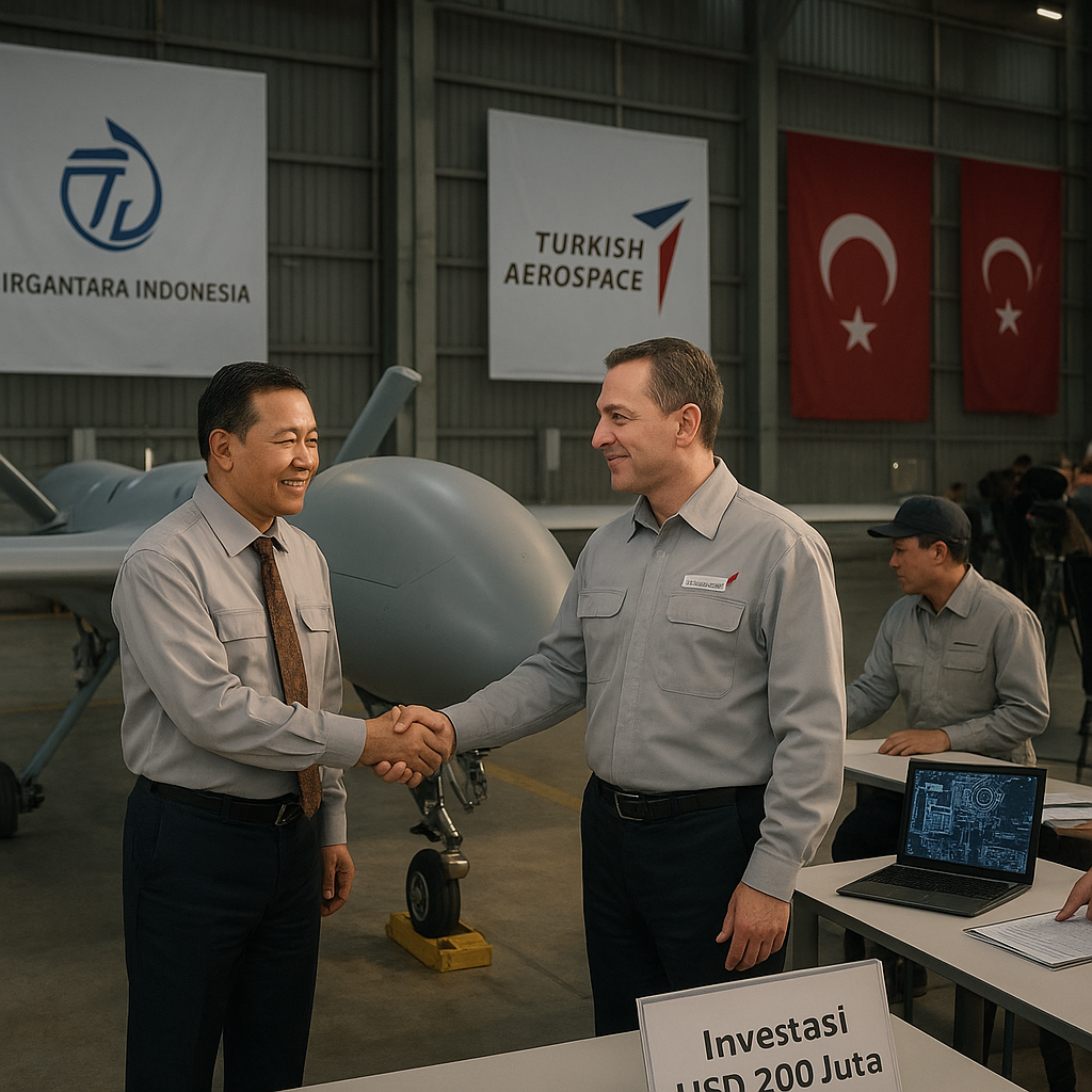 PT Dirgantara Indonesia dan Turkish Aerospace Jajaki Produksi Bersama Drone Tempur Anka-S di Indonesia