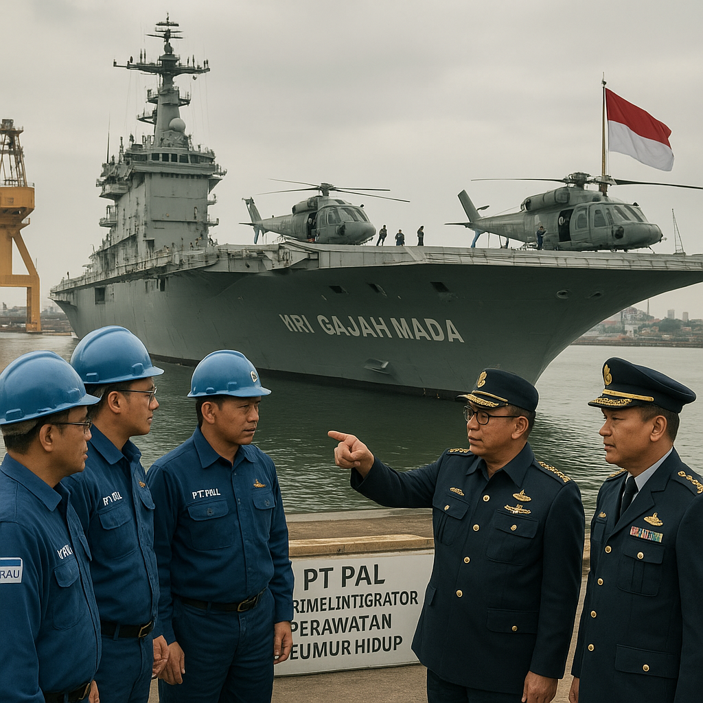 PT PAL Dipastikan Pegang Kendali, Kemhan Ungkap Alasan Industri Lokal Wajib Urus Rawat Kapal Induk Garibaldi Seumur Hidup
