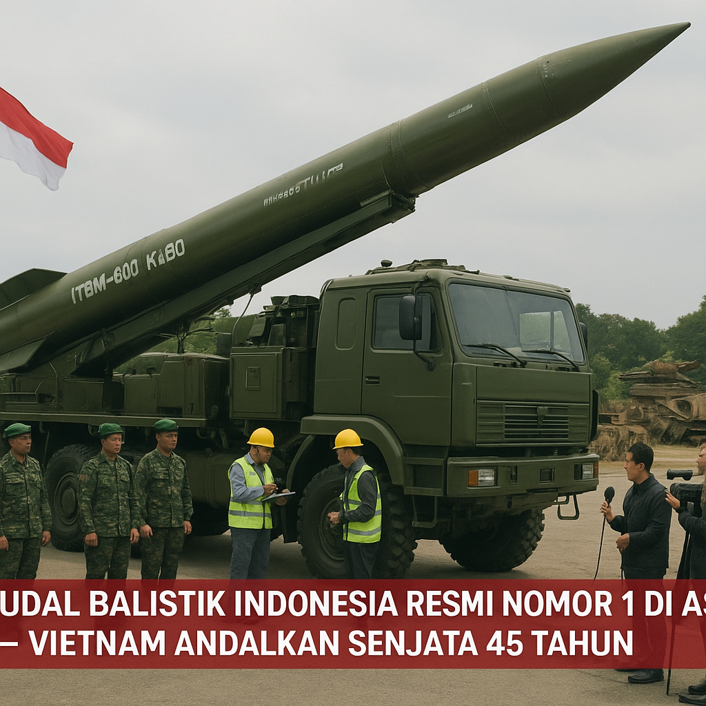 Rudal Balistik Indonesia Resmi Nomor 1 di ASEAN, Vietnam Andalkan Senjata 45 Tahun