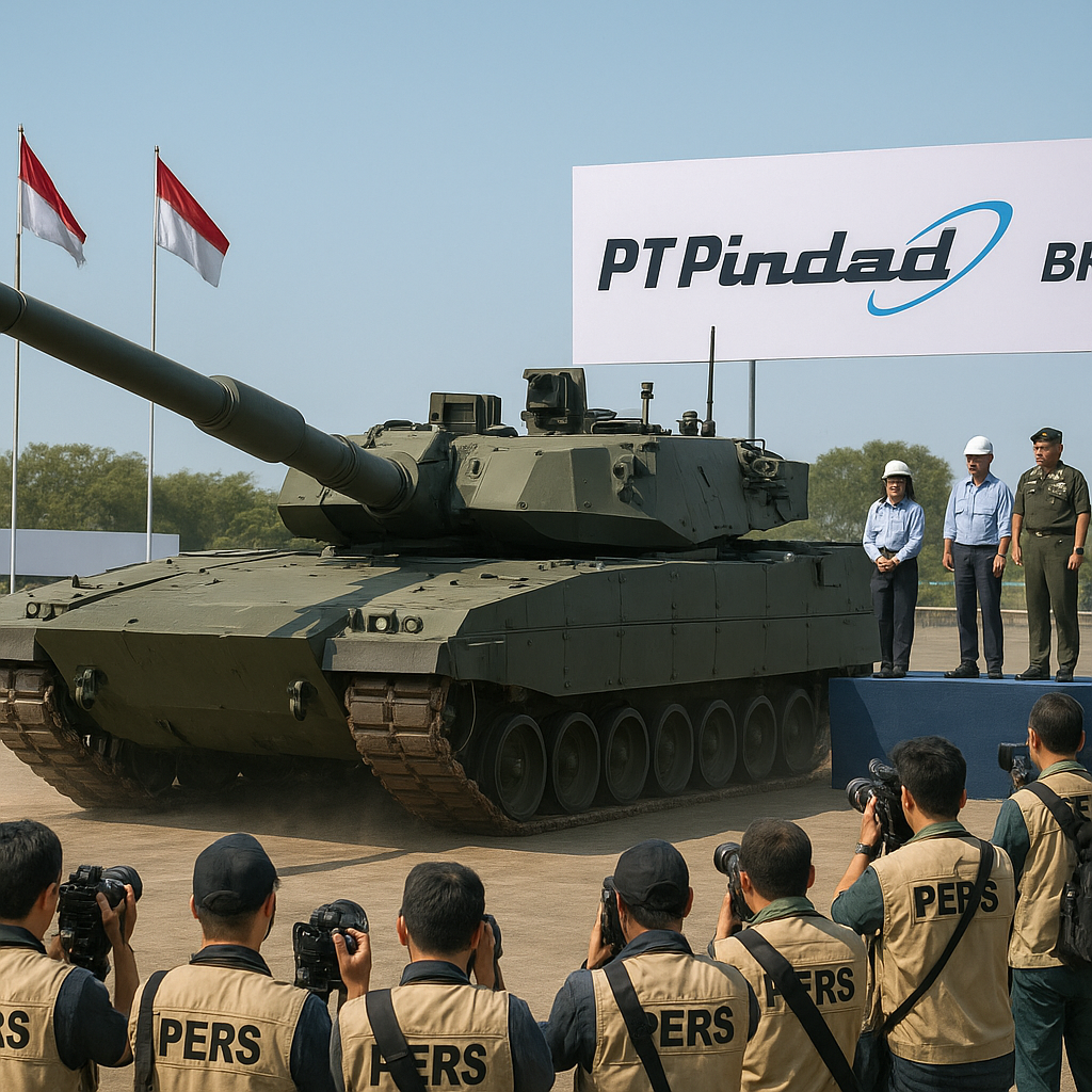 PT Pindad Perkenalkan Tank Medium Generasi Baru Berbasis Teknologi Digital