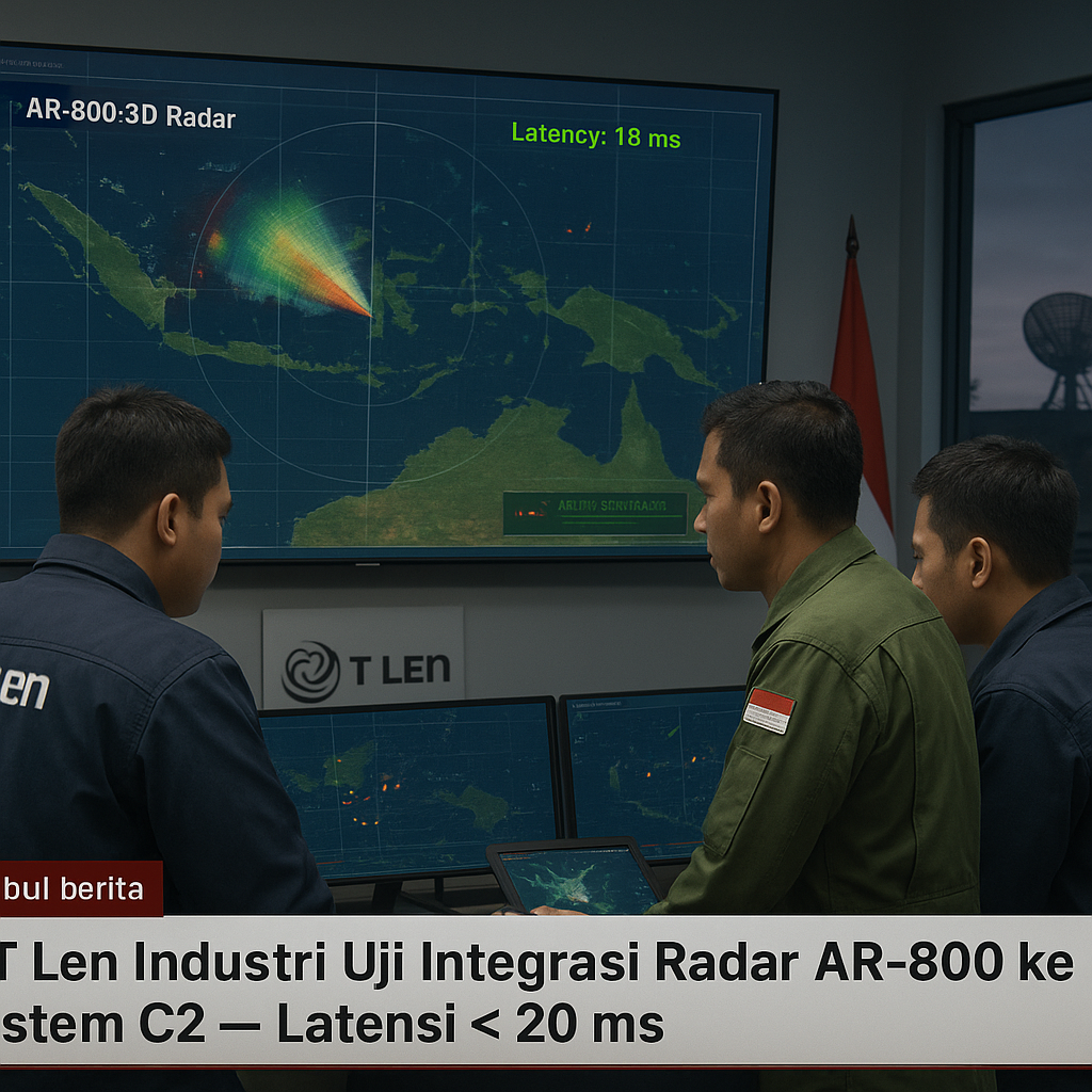 PT Len Industri Uji Integrasi Radar dan Sistem Pertahanan Udara Terpadu