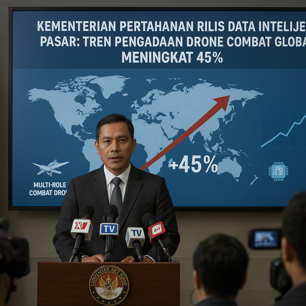 Kementerian Pertahanan Rilis Data Intelijen Pasar: Tren Pengadaan Drone Combat Global Meningkat 45%