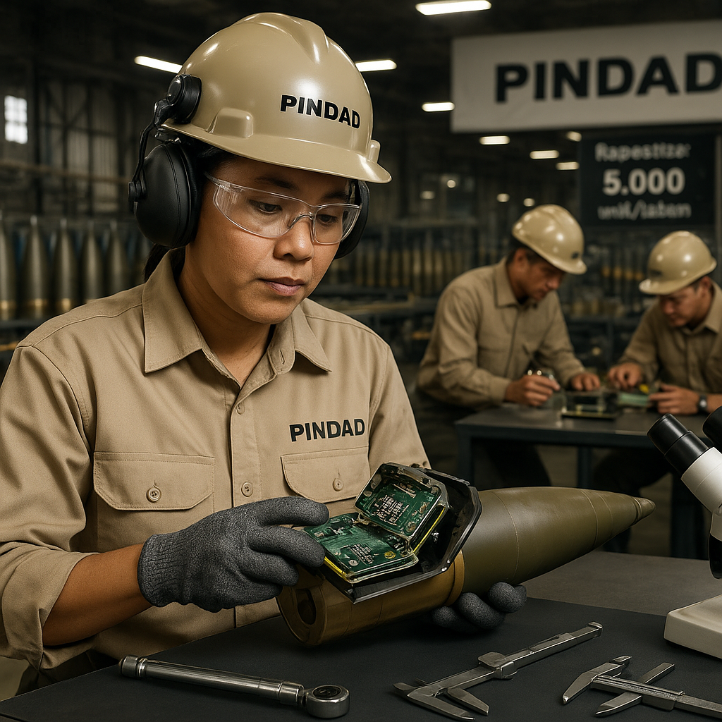 PINDAD Tingkatkan Kapasitas Produksi Munisi Pintar untuk Howitzer dan Roket