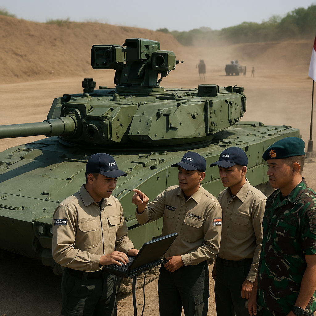 PT Pindad Uji Coba Sistem Kendali Tembak Terintegrasi untuk Tank Harimau