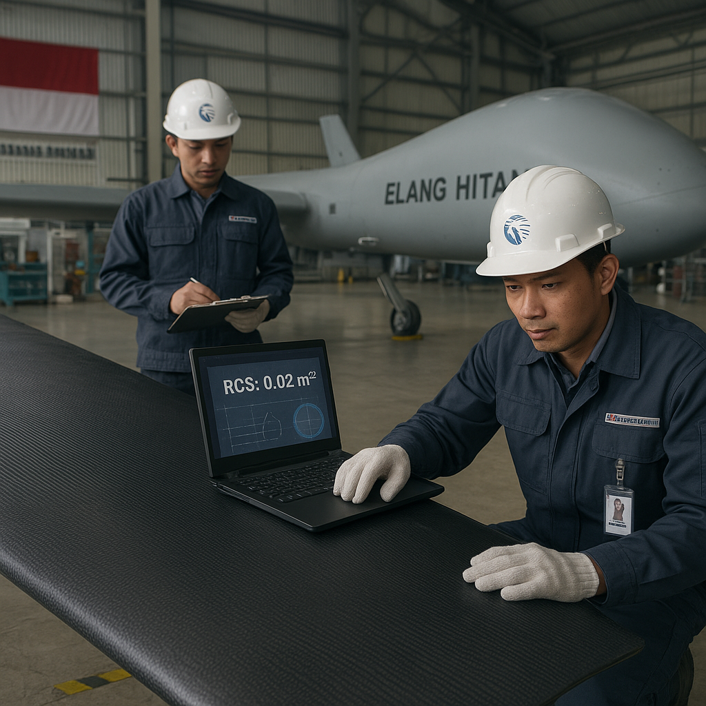 Riset & Inovasi Alutsista: PT DI Uji Coba Material Komposit Ramah Radar untuk Sayap UAV Elang Hitam