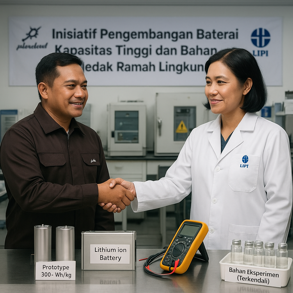 Inisiatif Pengembangan Baterai Kapasitas Tinggi dan Bahan Peledak Ramah Lingkungan oleh Pindad & LIPI